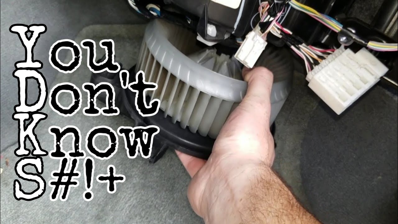 2007 Toyota Tundra Blower Motor Install Youtube