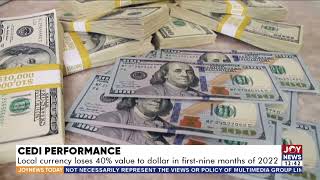 Cedi Performance: Local currency loses 40% value to dollar in first-nine months of 2022