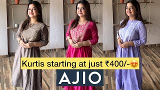 Ajio kurti haul🌸 | AJIO haul | Kurti haul | #ajio #kurti @NikitaPatil2795