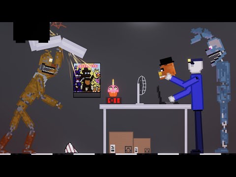 Animatronics (FNAF) Attack People On Fredbear's Family Diner In People Playground