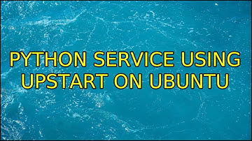 Python service using Upstart on Ubuntu