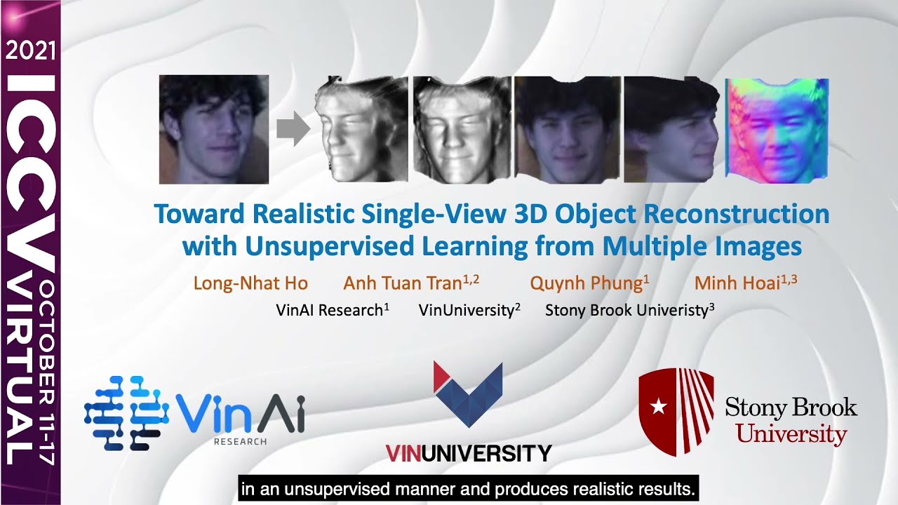 Toward Realistic Single-View 3D Object Reconstruction w. Unsupervised Learning from Multiple Images