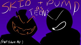 Skid and Pump as Teenagers! (FNF Future AU) /ORIGINAL CONCEPT/