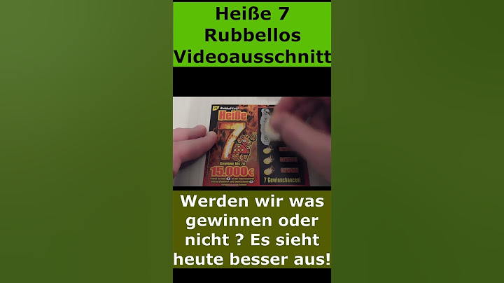 Ich öffne eine Heiße 7 als Rubbellos !