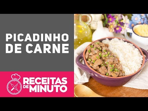 PICADINHO DE CARNE (Como fazer picadinho tradicional de carne) - Receitas de Minuto EXP #256