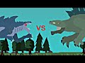 Zilla Jr vs Titanus Zilla | stick nodes animation | kaiju battles| gojirarex master