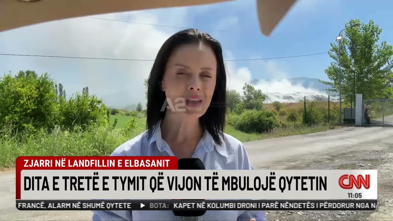 Zjarri në fushën e mbetjeve aktiv, tymi vijon të mbulojë Elbasanin-Belinda Ruçaj