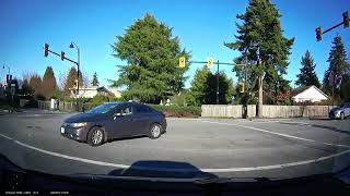 Red light runner on left turn