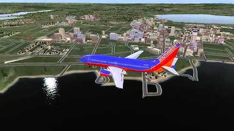 Harbor Visual Approach runway 29 Portland Jetport X Plane 10