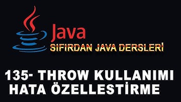 135- Java Dersleri  - Throw Kullanımı - Hata Özellestirme