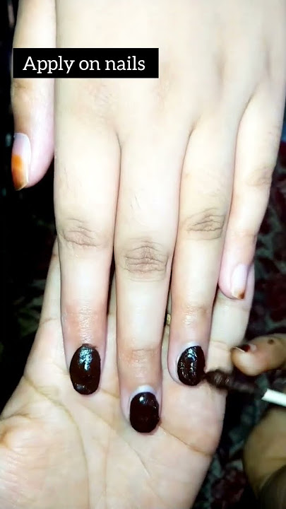 How to get brown nails|| honest review of moon Star herbal henna  #shorts #viral #henna