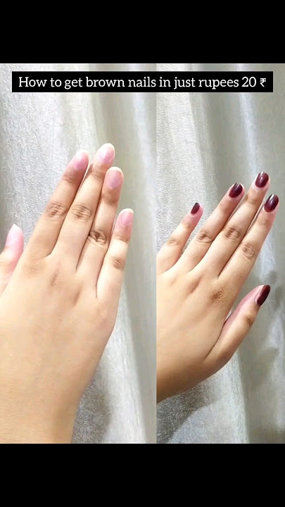 How to get brown nails|| honest review of moon Star herbal henna  #shorts #viral #henna