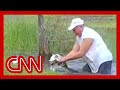 Florida man saves puppy from alligator