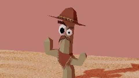 Animation test 2 (ps1 cactus)