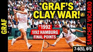 1992 Hamburg Final Steffi Graf vs Arantxa Sánchez Vicario Championship Points