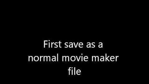 Easy way to convert a movie maker file to a windows media player compatable file.