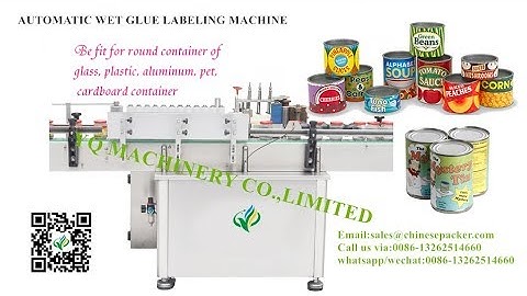 Automatic wet glue labeling machine testing video for Chile customer paste label applicator