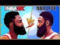JAMES HARDEN NBA 2K vs NBA LIVE [2010 - 2018]