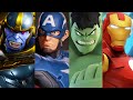 Marvel Avengers Hulk, Iron Man, Spider-Man vs Thanos! Hulkbuster, Thor, Captain America Super Heroes