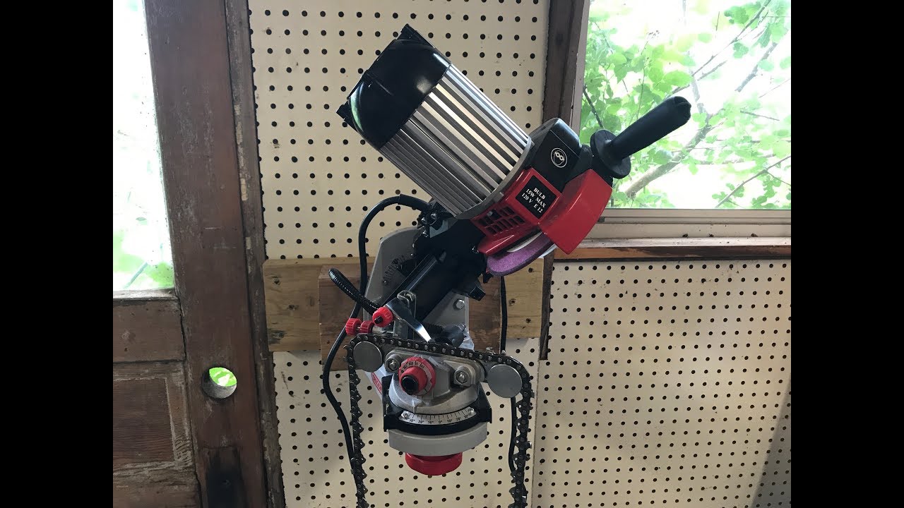 Oregon 620-120 chainsaw chain grinder - YouTube