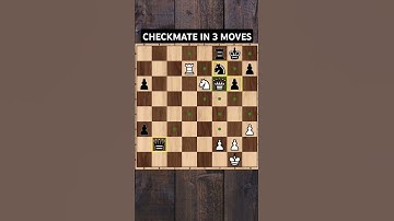 CHECKMATE IN 3 MOVES #shorts #viralshorts #chess#checkmate #kingsofchess #puzzle #games #music