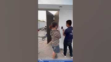 Cài đặt bộ vân tay không dây Ruster cho khách hàng! #congtudong #ruster #cổng_tự_động