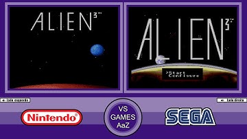 Alien 3 (NES VS Master System) - Side By Side Comparison Graphics