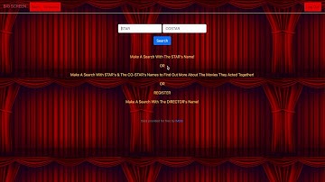 CS50 Final Project  - Web App: "Big Screen"