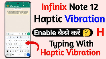 how to turn on haptic vibration setting infinix note 12 | infinix note 12 haptic vibration setting