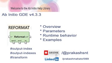 Ab initio | Reformat component | GDE | Interview | Self Learning