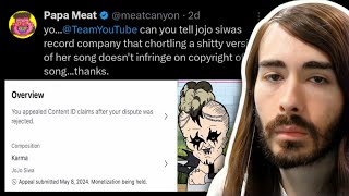 JOJO SIWA COPYRIGHT STRIKES MEAT CANYON VIDEO | Moist Critical Reacts