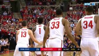 (NCAAM) Penn State Nittany Lions at #13 Ohio State Buckeyes in 40 Minutes (1/25/18)