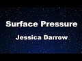 Karaoke♬ Surface Pressure (From "Encanto") - Jessica Darrow 【No Guide Melody】 Instrumental