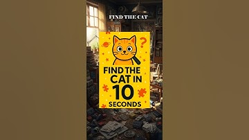 10 Second Hidden Cat Challenge! | Find the Cat #22 #shorts #10secondchallenge #findthecat #catpuzzle