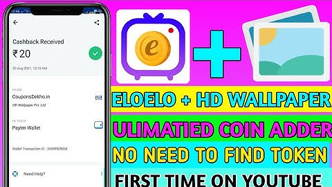 new earning app today || hd wallpaper app script with eloelo app coin adder script with proof
