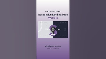 Responsive Landing Page Using HTML CSS & JavaScript  #webdevelop #webdesign #htmlcsstutorial