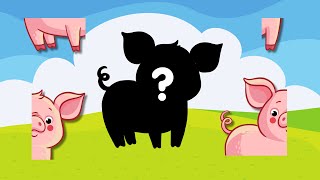 Atividade para crianças - Quebra-cabeça: animais da fazenda - Sombras e Sons screenshot 4