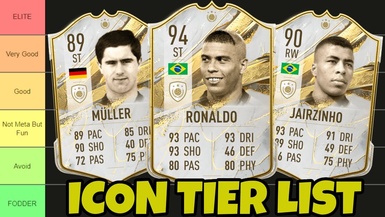 RANKING EVERY ICON ON FIFA 23 FIFA 23 Icon Tier List YouTube