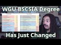 Wgu cybersecurity  information assurance degree just changed 