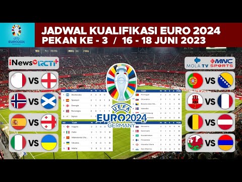 Jadwal Kualifikasi Euro 2024 Pekan Ke 3 - Portugal vs Bosnia Herzegovina | Euro 2024