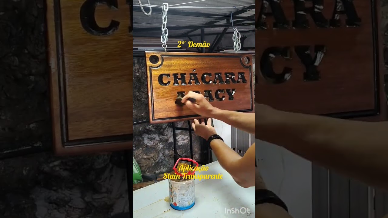 Aplicação de Stain Transparente