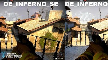 CS:GO Map Update 5/4/12: de_inferno_se vs. de_inferno (TRUE SPLIT SCREEN) by ESEANews.com