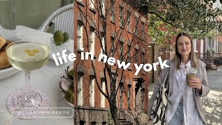 a productive day in my life in nyc as a content creator | cafes, shops \& content in the west village