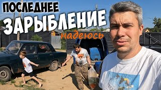 СУПЕР Зарыбление: черный зубастый амур, гигантский гибридный карп, осетр альбинос и золотые рыбки.