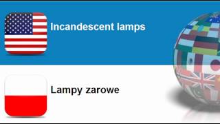 Ucz się angielskiego #Motyw = Urzadzenia oswietleniowe i lampy elektryczne