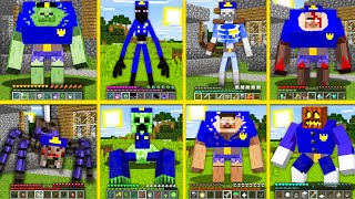 Minecraft Mutant Mobs Became Police ! Zombie Creeper Skeleton Enderman Villager Spider HOW TO PLAY