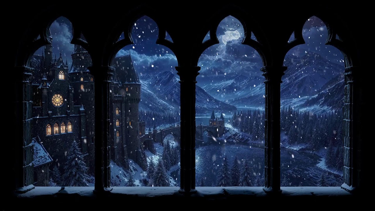 Harry Potter Winter Window Projector – [NO ADS] Hogwarts Snow & Wind for Sleep, Study & Read