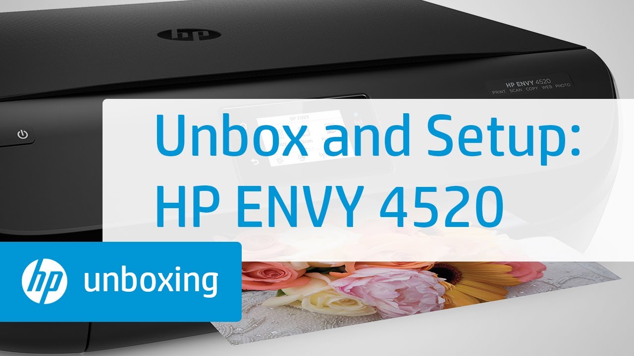 Unboxing, Setting Up, and Installing the HP ENVY 4520 Printer | HP ENVY