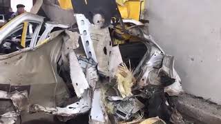 Взрыв газового баллона в авто!