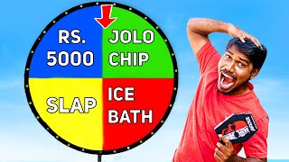 Spin The Wheel Challenge, Loser Eats JOLO CHIPS 😣🤢தப்பா சுத்துனா போச்சு !